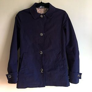 George ME Designs by Mark Eisen Navy Blue Latch Button Jacket